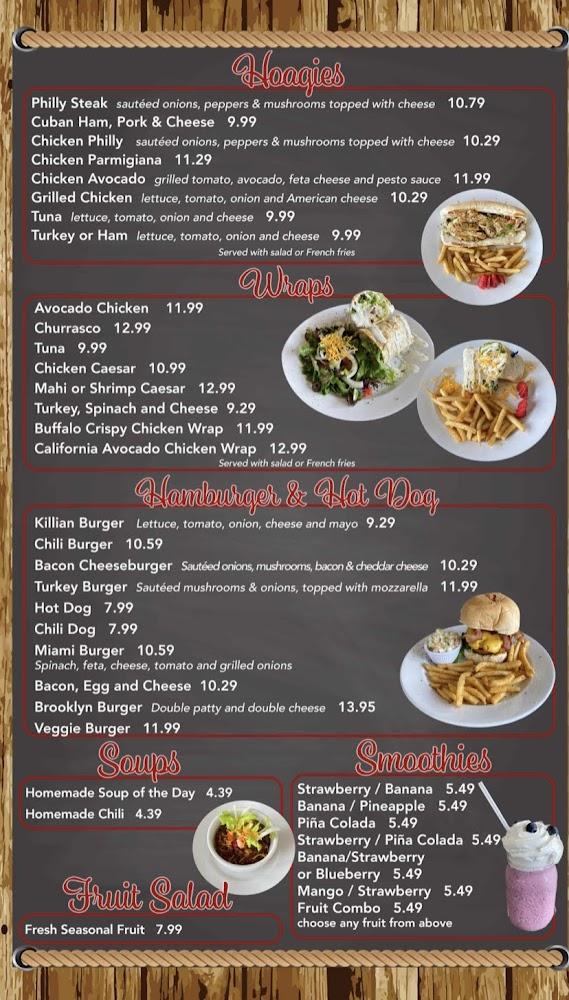 Killian Cafe & Grill Menu image 1
